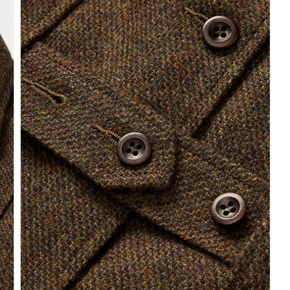 NWOT - Wool Tweed Belted Jacket - Ralph Lauren - Picture 5 of 15